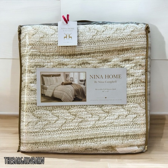 Other - Nina Home by Nina Campbell NWT Reversible Full/Queen Quilt Bedding